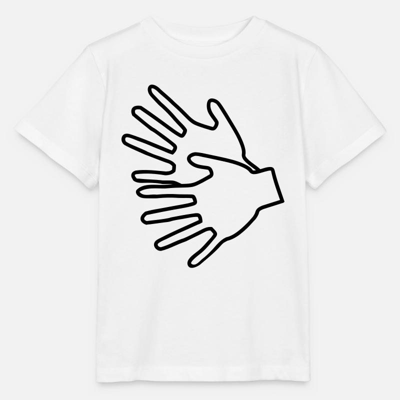 langage par gestes - T-shirt bio MINI CREATOR Stanley/Stella Enfant - blanc