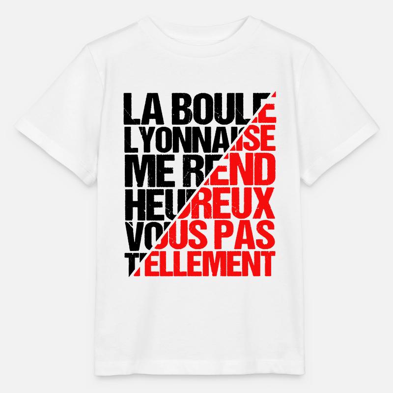 Boule Lyonnaise Dicton - T-shirt bio MINI CREATOR Stanley/Stella Enfant - blanc