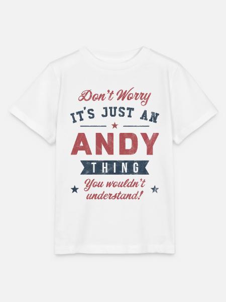 Es ist eine Andy-Sache - Stanley/Stella Kinder T-Shirt MINI CREATOR - Weiß