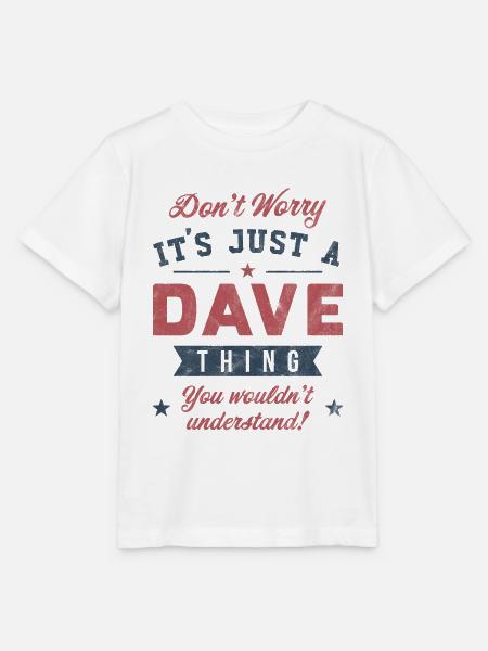 Es ist eine Dave-Sache - Stanley/Stella Kinder T-Shirt MINI CREATOR - Weiß