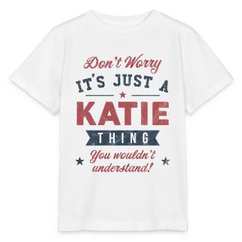 C’est un truc de Katie - T-shirt bio MINI CREATOR Stanley/Stella Enfant - blanc - Devant - Maike (125cm)