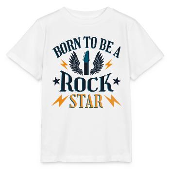 Geboren, um ein -Gitarrist zu sein - Stanley/Stella Kinder T-Shirt MINI CREATOR  - Weiß - Vorne - Maike (125cm)