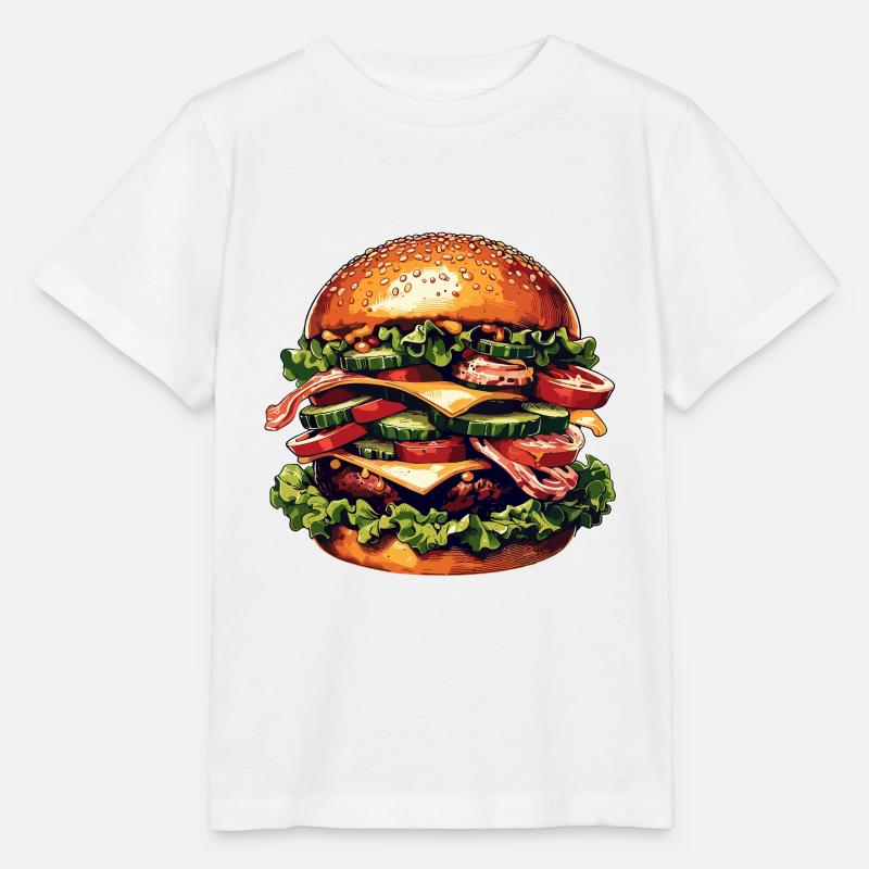 Burger de qualité supérieure - T-shirt bio MINI CREATOR Stanley/Stella Enfant - blanc