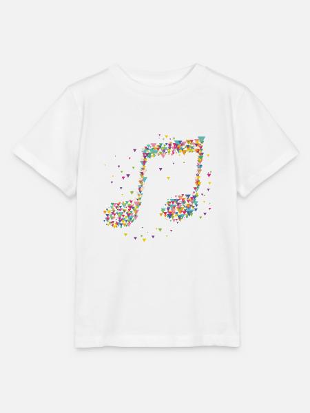 Musiknoten Geometrische Dreiecke Kunst Künstler - Stanley/Stella Kinder T-Shirt MINI CREATOR  - Weiß