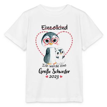 Ich Werde Eine Große Schwester 2023 - Stanley/Stella Kinder T-Shirt MINI CREATOR  - Weiß - Vorne - Maike (125cm)