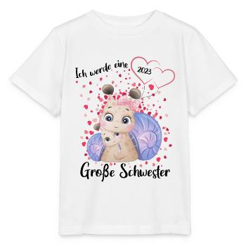 Ich Werde Eine Große Schwester 2023 - Stanley/Stella Kinder T-Shirt MINI CREATOR  - Weiß - Vorne - Maike (125cm)