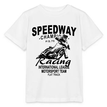 Speedway - Motorcycle Speedway - Stanley/Stella MINI CREATOR Kids’ T-Shirt - white - Front - Maike (125cm)