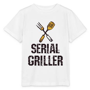 Seriengriller BBQ Grillprofi Grillbesteck - Stanley/Stella Kinder T-Shirt MINI CREATOR  - Weiß - Vorne - Maike (125cm)