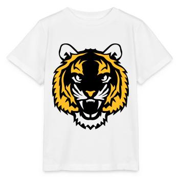 tiger wild animal 28012 - Stanley/Stella MINI CREATOR Kids’ T-Shirt - white - Front - Maike (125cm)