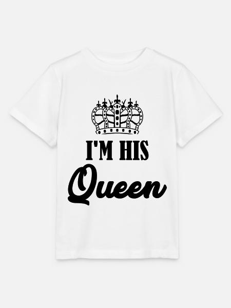 im his queen - Stanley/Stella Kinder T-Shirt MINI CREATOR  - Weiß