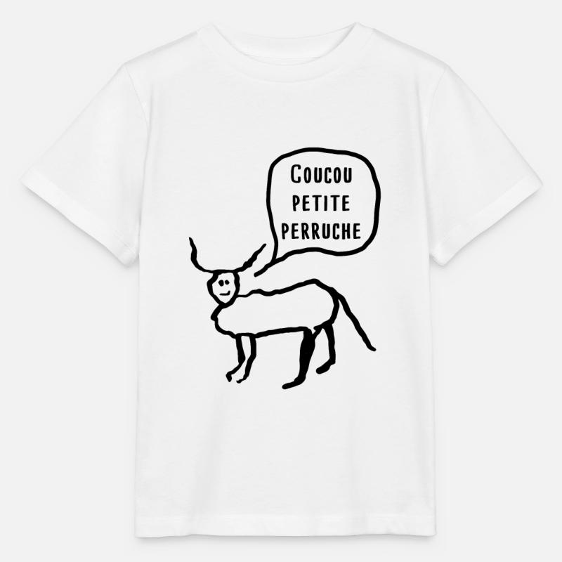 coucou petite perruche françois embrouille tshirt - T-shirt bio MINI CREATOR Stanley/Stella Enfant - blanc