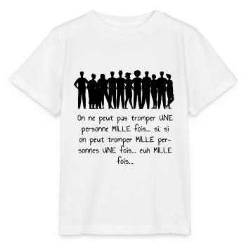 les Nuls humour - T-shirt bio MINI CREATOR Stanley/Stella Enfant - blanc - Devant - Maike (125cm)