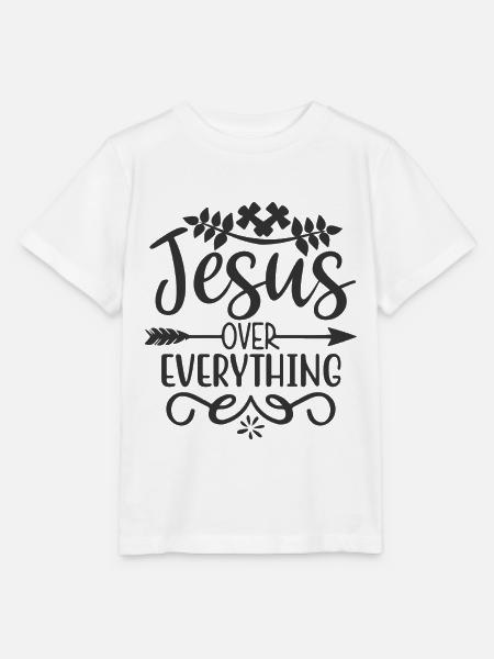 Jesus über alles - Stanley/Stella Kinder T-Shirt MINI CREATOR  - Weiß
