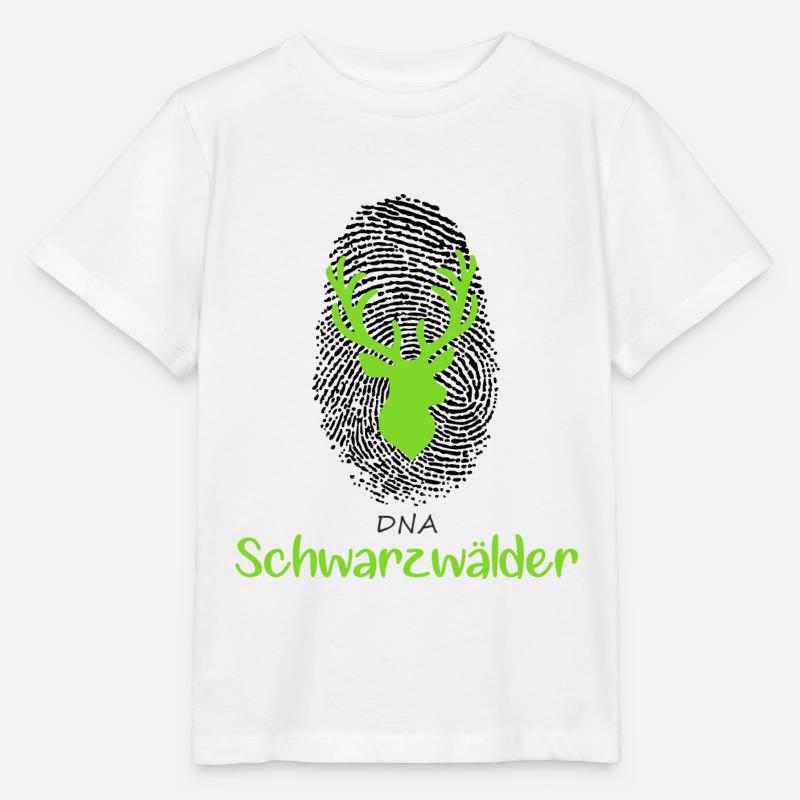 ADN Schwarzwälder Empreinte avec cerf - T-shirt bio MINI CREATOR Stanley/Stella Enfant - blanc