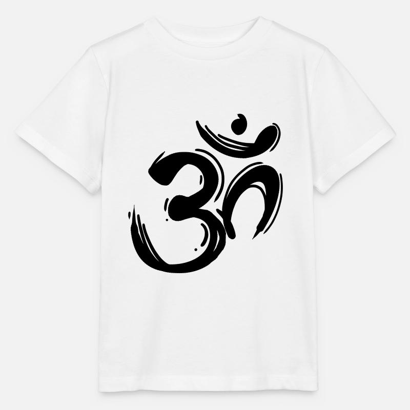 Om signe noir - T-shirt bio MINI CREATOR Stanley/Stella Enfant - blanc