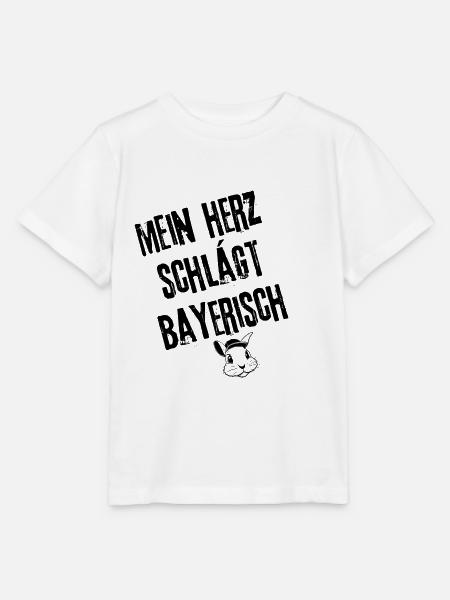 BayernHerzschlag | Redewendung - Stanley/Stella Kinder T-Shirt MINI CREATOR - Weiß