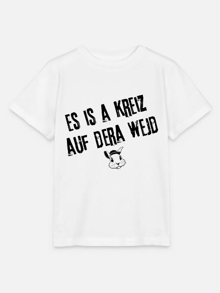 KreizAufDeraWejd | Redewendung - Stanley/Stella Kinder T-Shirt MINI CREATOR - Weiß