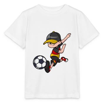Football Germany Gift Footballer Boy - Stanley/Stella MINI CREATOR Kids’ T-Shirt - white - Front - Maike (125cm)