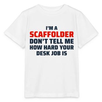 Scaffolder Scaffold Builder Scaffolding Platform - Stanley/Stella MINI CREATOR Kids’ T-Shirt - white - Front - Maike (125cm)
