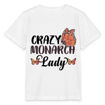 Crazy Monarch Lady - T-shirt bio MINI CREATOR Stanley/Stella Enfant - blanc - Devant - Maike (125cm)