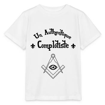 Un Authentique Complotiste - T-shirt bio MINI CREATOR Stanley/Stella Enfant - blanc - Devant - Maike (125cm)