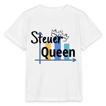 Steuer Queen - Steuerfachangestellte - Stanley/Stella Kinder T-Shirt MINI CREATOR  - Weiß - Vorne - Maike (125cm)
