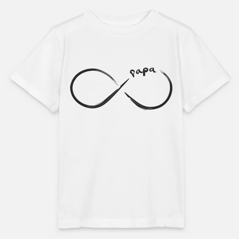 Unendlichkeit Papa - Stanley/Stella Kinder T-Shirt MINI CREATOR  - Weiß