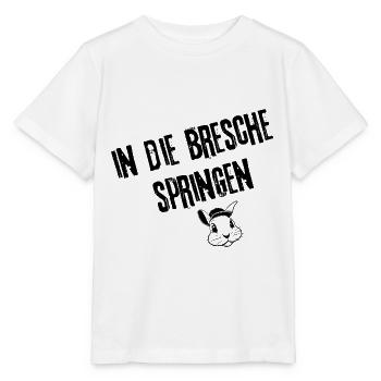 Breschenfüller Designs | Redewendung - Stanley/Stella Kinder T-Shirt MINI CREATOR  - Weiß - Vorne - Maike (125cm)