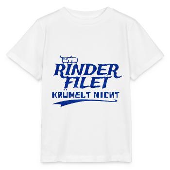Rinderfilet krümelt nicht - Stanley/Stella Kinder T-Shirt MINI CREATOR  - Weiß - Vorne - Maike (125cm)
