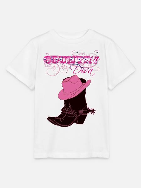 Country Queen - Stanley/Stella Kinder T-Shirt MINI CREATOR - Weiß