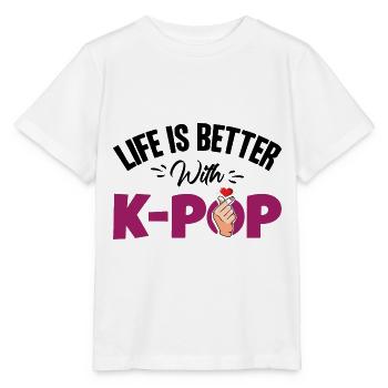 Korean Pop Music K-Pop - Stanley/Stella MINI CREATOR Kids’ T-Shirt - white - Front - Maike (125cm)