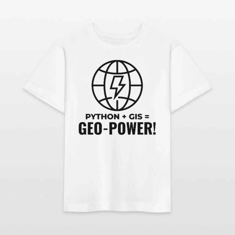 Python SIG Géo-Puissance Programmation Géospatial T-shirt bio MINI CREATOR Stanley/Stella Enfant