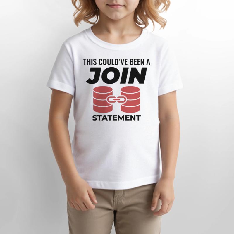 SQL Join Database Statement Programming Data Stanley/Stella MINI CREATOR Kids’ T-Shirt