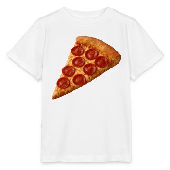 Pizza Salami - T-shirt bio MINI CREATOR Stanley/Stella Enfant - blanc - Devant - Maike (125cm)