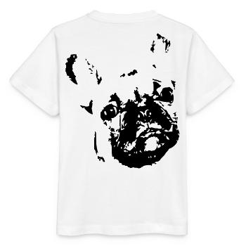 Bouledogue français, bouledogue, bouledogue français - T-shirt bio MINI CREATOR Stanley/Stella Enfant - blanc - Dos - Maike (125cm)