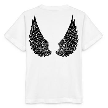 Engelsflügel - Stanley/Stella Kinder T-Shirt MINI CREATOR  - Weiß - Hinten - Maike (125cm)