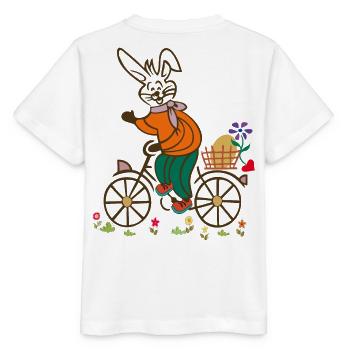 Osterhase, Osterei, Osterfest - Stanley/Stella Kinder T-Shirt MINI CREATOR  - Weiß - Hinten - Maike (125cm)