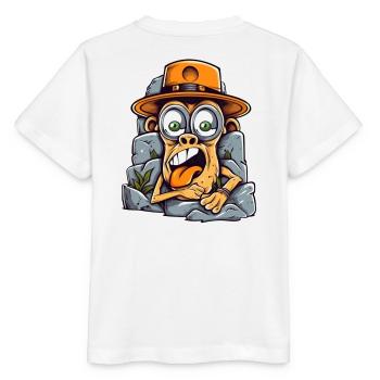 Singe d’art de rue expressif - T-shirt bio MINI CREATOR Stanley/Stella Enfant - blanc - Dos - Maike (125cm)