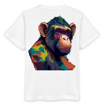 Chimpanzee - Stanley/Stella MINI CREATOR Kids’ T-Shirt - white - Back - Maike (125cm)