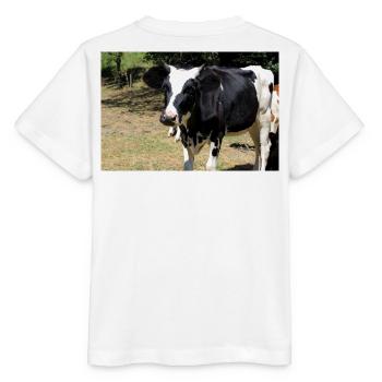 Kuh Poster - Stanley/Stella Kinder T-Shirt MINI CREATOR  - Weiß - Hinten - Maike (125cm)
