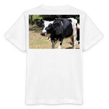 Kuh Poster - Stanley/Stella Kinder T-Shirt MINI CREATOR  - Weiß - Hinten - Maike (125cm)