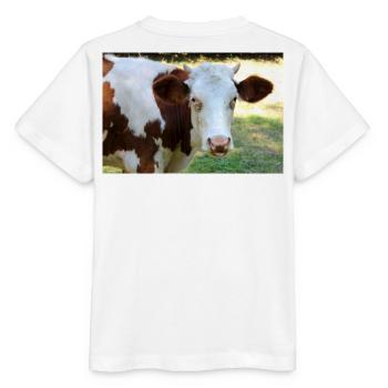 Kuh Poster - Stanley/Stella Kinder T-Shirt MINI CREATOR  - Weiß - Hinten - Maike (125cm)