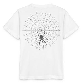 Silhouette de toile d’araignée - T-shirt bio MINI CREATOR Stanley/Stella Enfant - blanc - Dos - Maike (125cm)