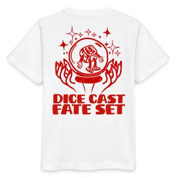 Les dés sont jetés le destin est scellé - T-shirt bio MINI CREATOR Stanley/Stella Enfant - blanc - Dos - Maike (125cm)
