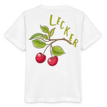 Kirschen  - Stanley/Stella Kinder T-Shirt MINI CREATOR  - Weiß - Hinten - Maike (125cm)