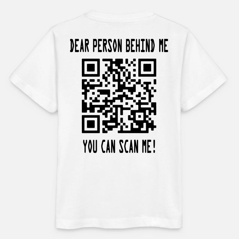 Scan me QR code for motivation - Stanley/Stella MINI CREATOR Kids’ T-Shirt - white