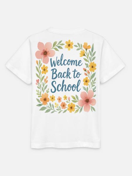Blumendesign für den Schulanfang - Stanley/Stella Kinder T-Shirt MINI CREATOR - Weiß