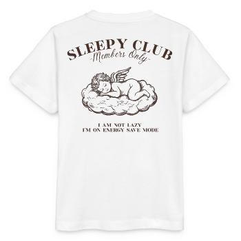 Sleepy Angels Club – Vintage Cherub Shirt - Stanley/Stella Kinder T-Shirt MINI CREATOR  - Weiß - Hinten - Maike (125cm)