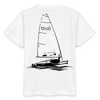 RS aero sailing dinghy sailboat regatta sailing sport - Stanley/Stella MINI CREATOR Kids’ T-Shirt - white - Back - Maike (125cm)