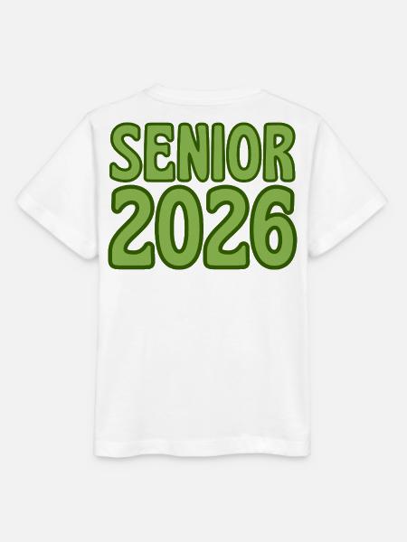 Abschlussjahr 2026 Grüne Retro-Textkunst - Stanley/Stella Kinder T-Shirt MINI CREATOR - Weiß